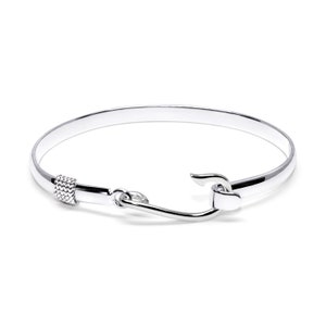 Fish Hook Bracelet - Made on Cape Cod. Bracelet made in Sterling Silver.