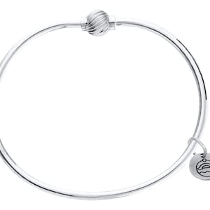 Authentic Cape Cod Bracelet made by Lestage - Sterling Silver w/ Swirl Ball