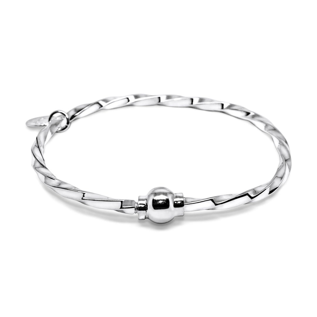 Made on Cape Cod. Bracelet Made in Sterling Silver With a Silver Ball
