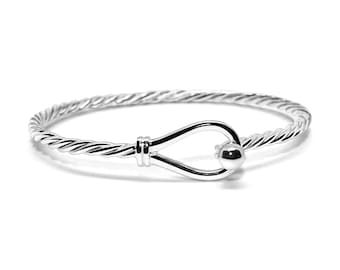 CAPE COD nautical knot bracelet 925 sterling silver ball w/ sterling silver TWISTED cuff Cape Cod Lifestyle.