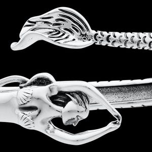 Mermaid Cuff Bracelet in Sterling Silver