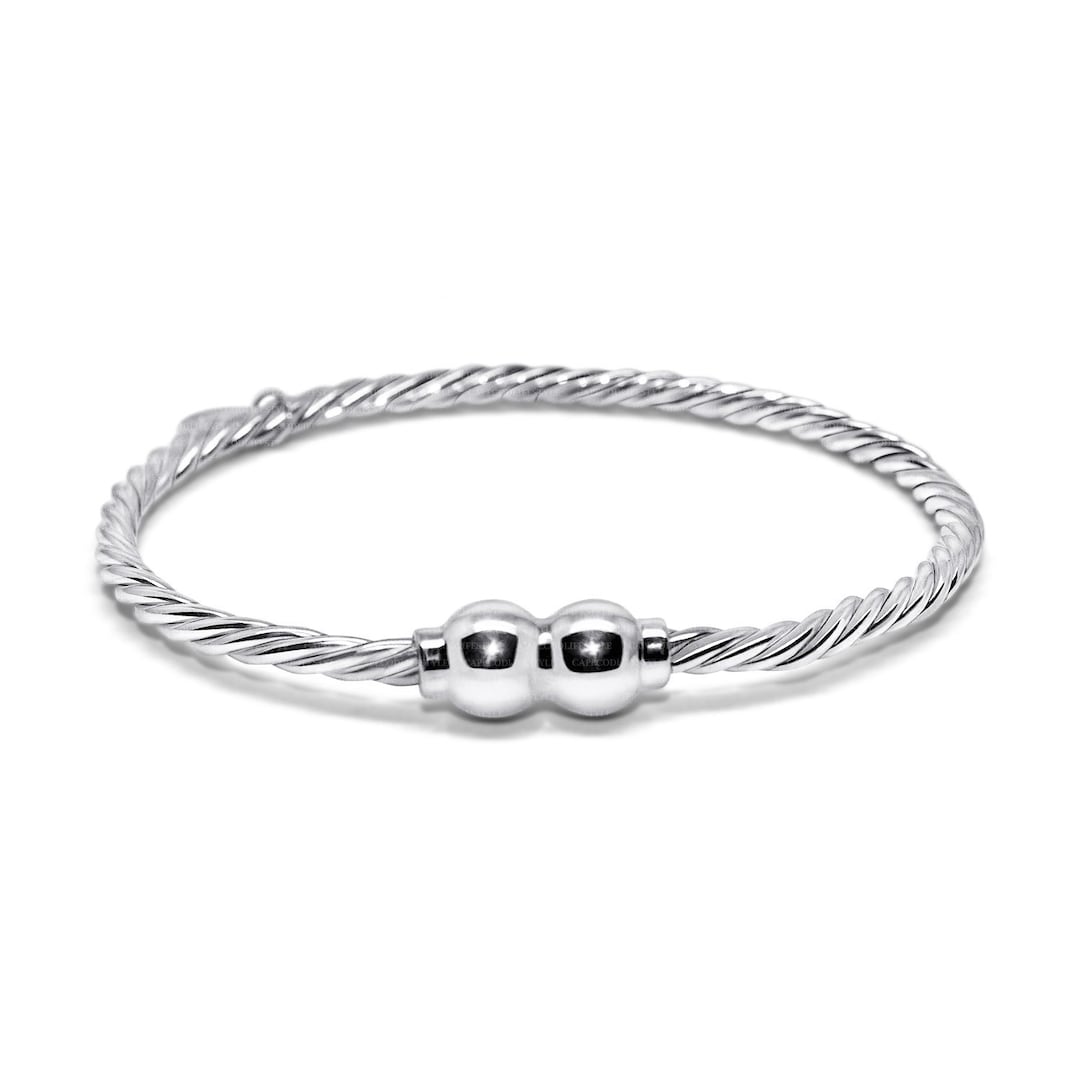 Made on Cape Cod. Bracelet Made in Sterling Silver With Double Silver