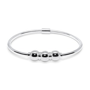 Cape Triple Ball Bracelet. Made on Cape Cod, Bracelet with triple ball. Solid 925 Sterling Silver. Cape Cod Lifestyle.
