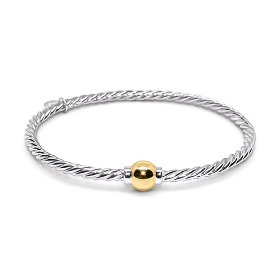 SS Twisted Ball & Loop Cape Cod Bangle Bracelet – Marie's Jewelry