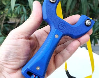 S15 BLUE Slingshot: Engineered for serious performance, ergonomic PETG Frame, Stainless Steel Hardware.