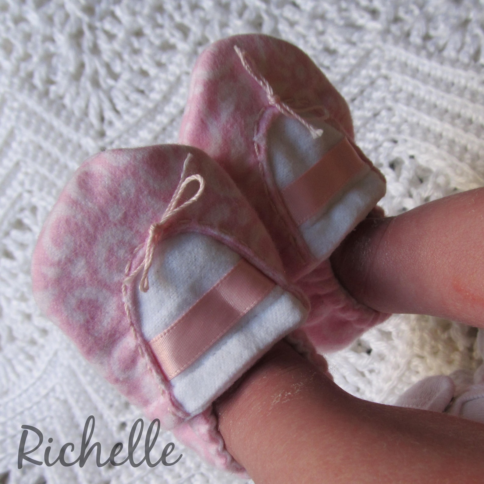 pink baby ballet slippers, infant toddler ballerina shoes, soft sole crib booties, handmade baby ballet flat, dance theme shower