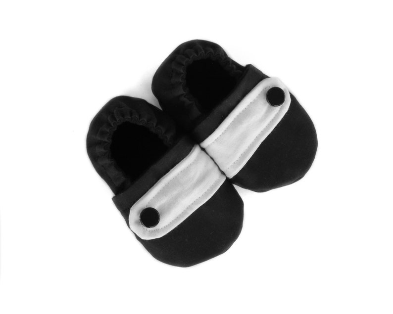Black & White Baby Boy Shoes With Faux Strap Wedding Special Etsy