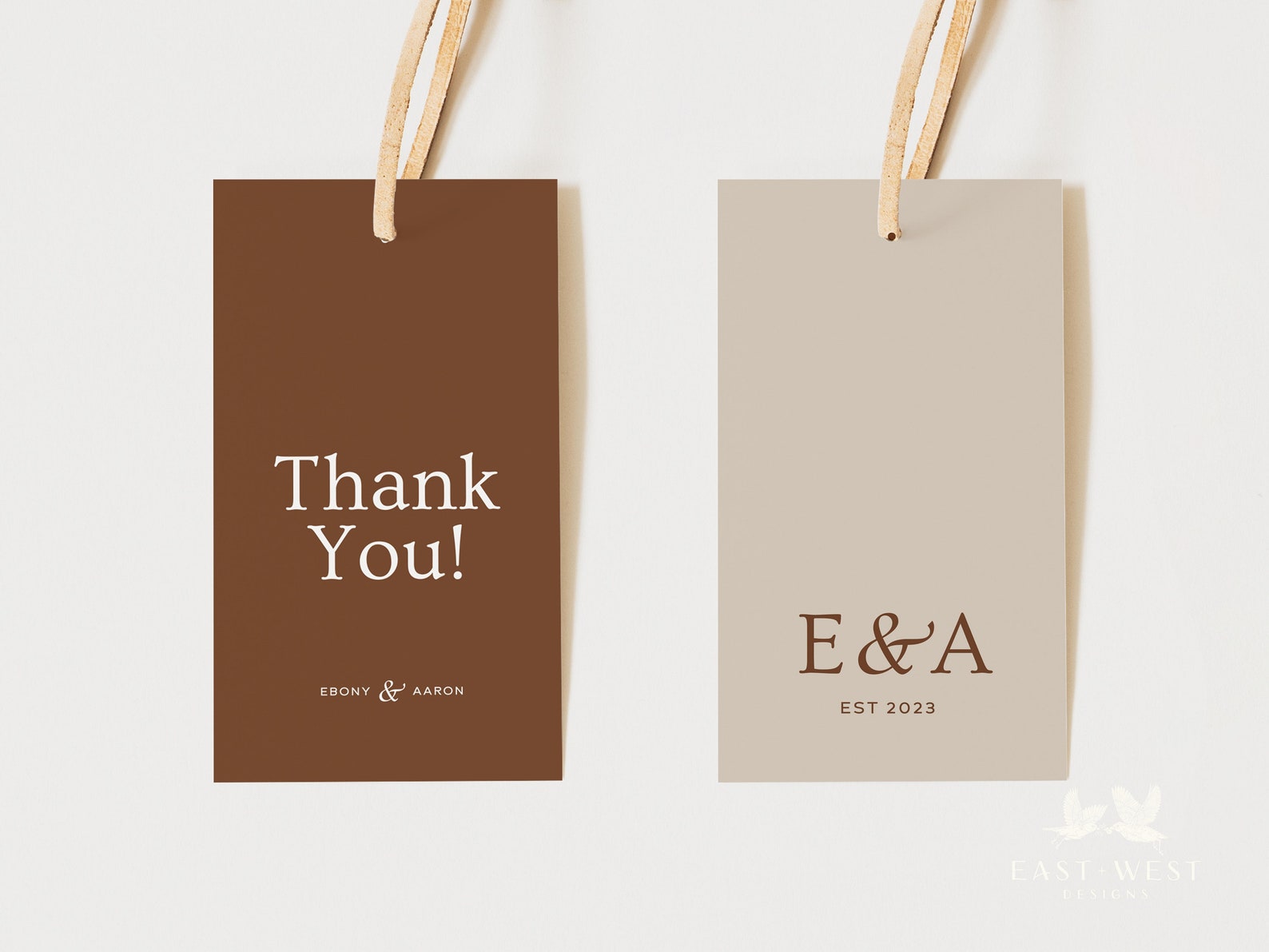 Minimalist Wedding Tag Template Printable Favor Tags for - Etsy