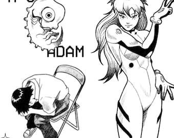 Neon Genesis Evangelion A4 Print