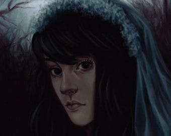 Nicole Dollanganger Gold Satin Dreamer A5 Print