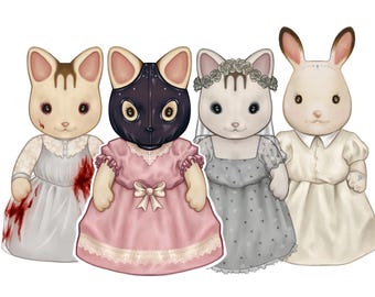 Nicole Dollanganger Calico Critter Stickers: NBL, HSB, MIMA + More