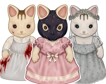 Nicole Dollanganger Calico Critter Stickers: NBL, HSB, MIMA + More