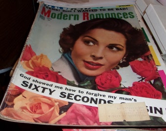 a vintage copy of Modern Romances magazine Vol. 49 No. 1 from June 1955