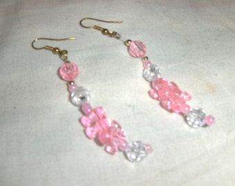 Pendientes rosas "Color Blocks"