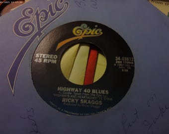 Ricky Scaggs - "Highway 40 Blues"/"No dejes que tu dulce amor muera"
