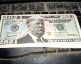 Billetes de 20 dólares de Trump