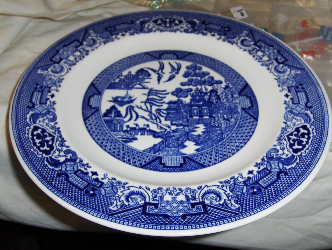 Blue Willow 10 Inch Dinner Plate Etsy