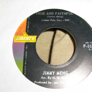 Jimmy Menge Don't Be Blue / True And Faithful image 2