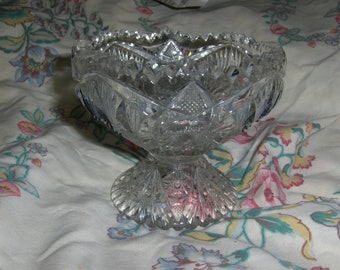 crystal vase or candy dish