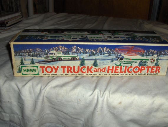 1995 hess truck and helicopter