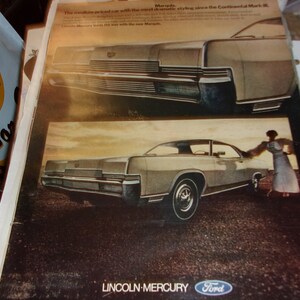 vintage magazine advertisement for Mercury Marquis 1969