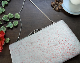 50s 60s Vintage Purse, Coil strap, Pockets, True Vintage