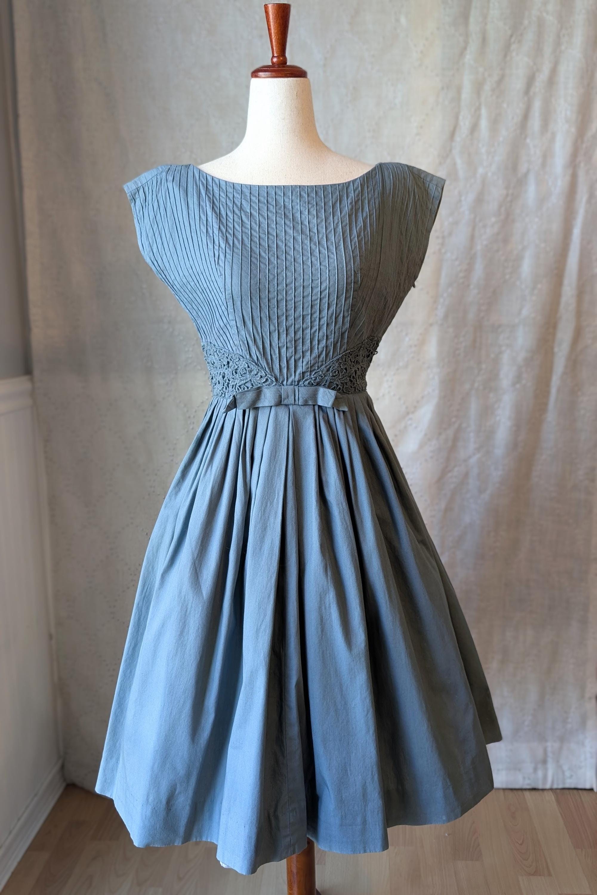 chinese dress ladies Pin Tuck/Lace Slip dress  Shoppekhyris.com