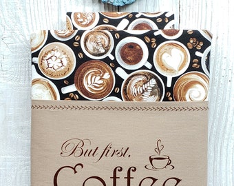 BUT FIRST, COFFEE book sleeve