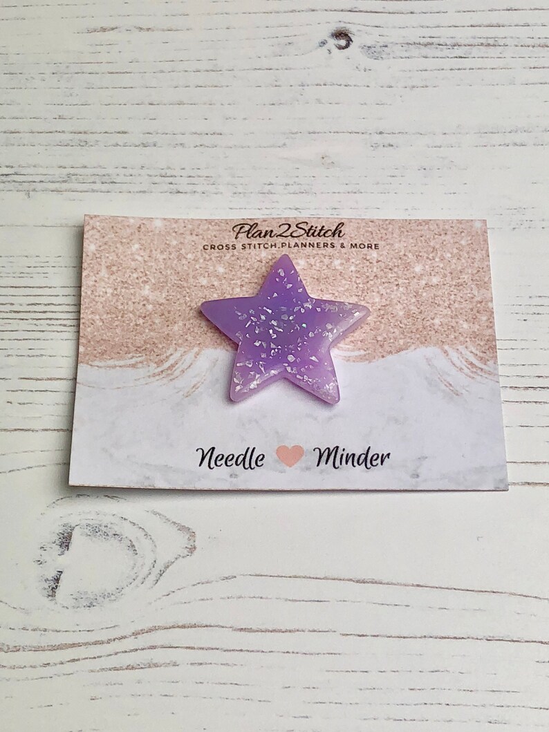 Purple Sparkly Unicorn Needle Minder