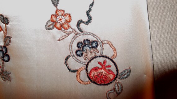 Chinese Robe Coat Kimono Rare Forbidden Stitch A… - image 7