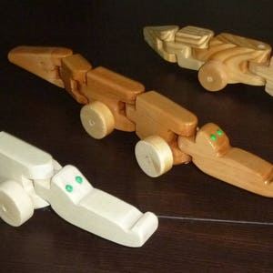 Flexible wooden crocodile