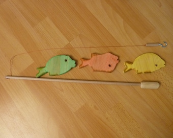 Natürliches Holz Angelspiel