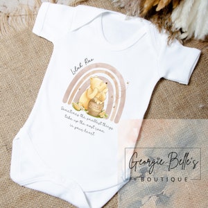 Baby boy or girl gift, personalised baby boys / girls sleepsuits, babygrow, teddy, vest, Bear baby shower gift / christening gift