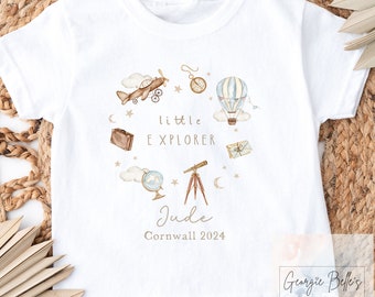 My First Holiday Personalised Vest or T-shirt | Little Explorer | First time flyer | Babys first holiday outfit