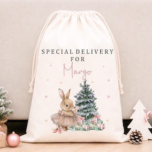 My first Christmas Santa sack | personalised Christmas sack | Christmas Eve bag / box, baby girl, baby boy