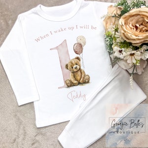 Allaboutthebump Personalised Boy's Blue Rabbit Birthday Pyjamas