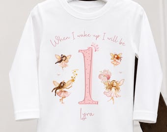 Personalised pink fairy Birthday Pyjamas | Girls Pyjamas | Available in ages 1-8 | UK made