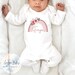 Baby girl gifts, Personalised baby girls sleepsuit, girls babygrows, baby girl clothes, girls baby shower gift, newborn girl 