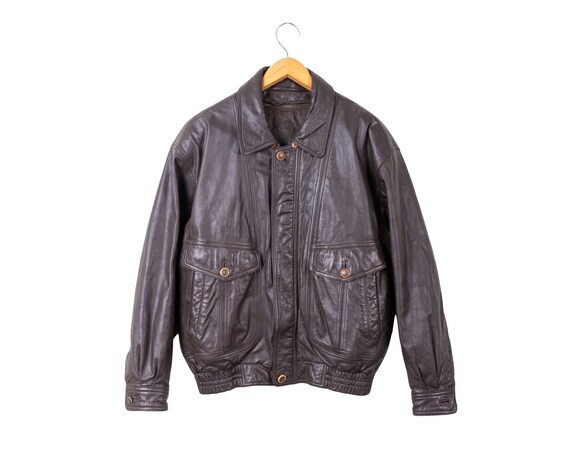 ysl leather jacket vintage