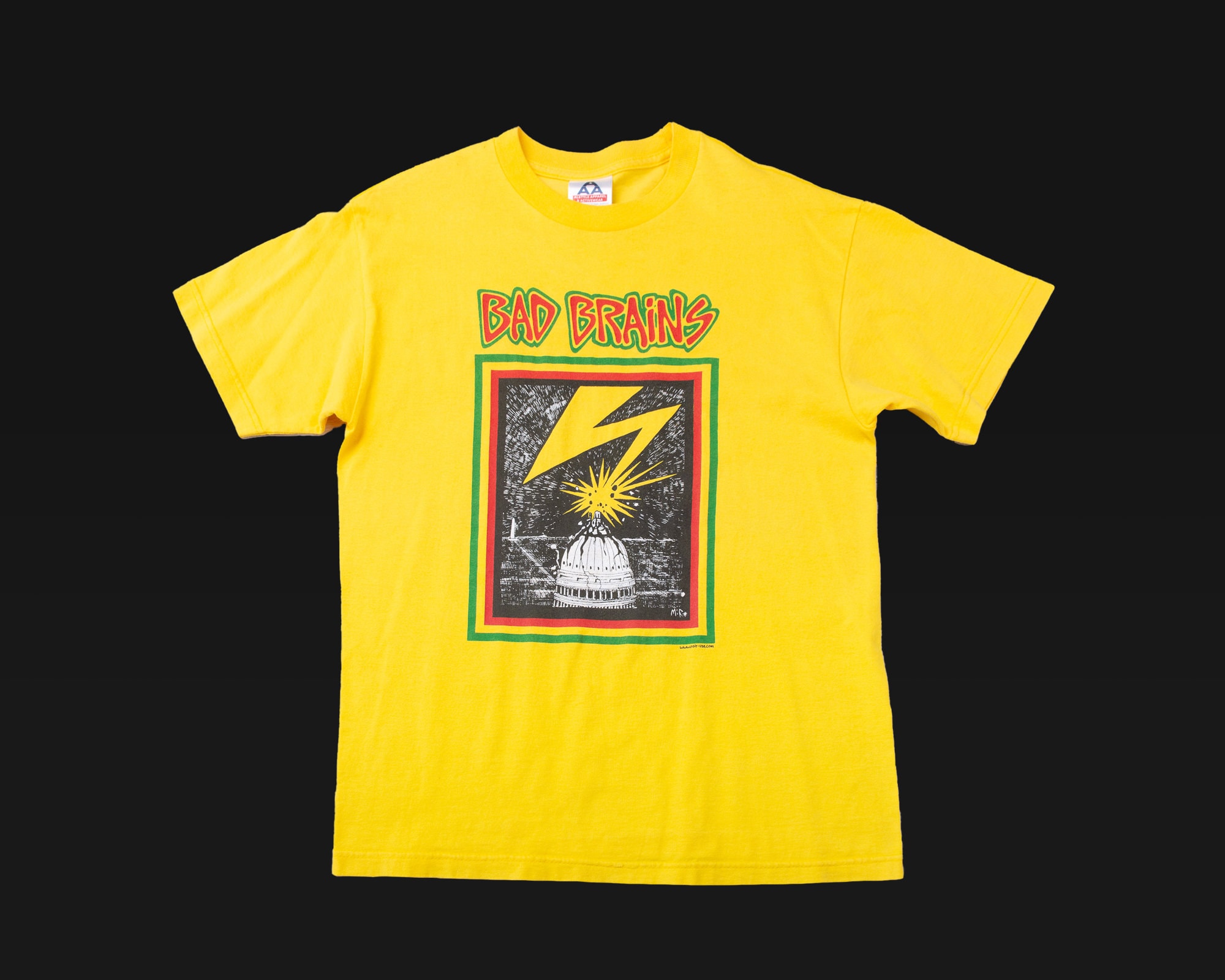 BAD BRAINS イエロー Tシャツ Bolt Logo Gold T-Shirt – Bad Brains Records
