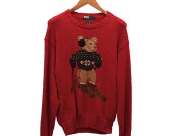 Polo Bear Sweater - Etsy