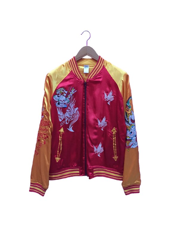 Vintage Ed Hardy Rayon Japanese Sukajan 