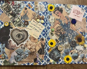 Pretty Kitty Notebook | Repurposed Journal