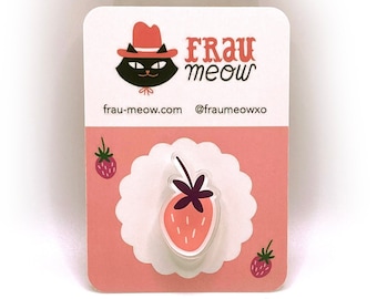 Strawberry Acrylic Pin