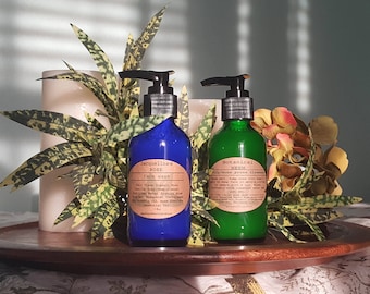 MOTHER DAUGHTER WASH Set • Organic Face Wash Set • Acne Oily Prone Neem Wash • Pure Castile Wash • Sensitive Skin Cleanser • Healing Skin