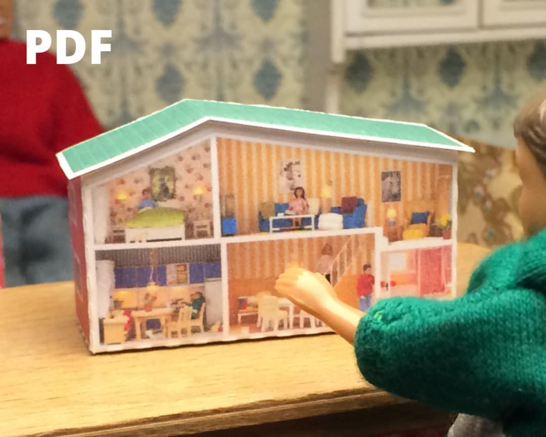 Småland Dollhouse 1:16 - Printable PDF Lundby - Etsy
