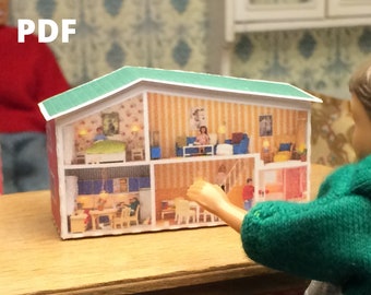 Småland Puppenhaus 1:16 - Printable PDF Lundby