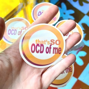 Dat is So Raven Logo "That's So OCD of Me" | Holografische waterbestendige sticker