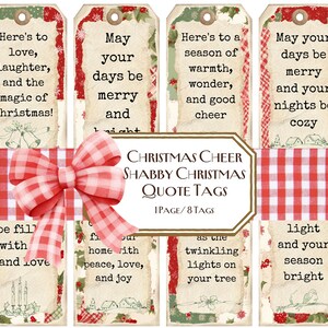 Citaatlabels kerstgejuich, cadeaukaartjes, ongewenste dagboektags, dagboekkaarten, oude kerst, patchwork, dagelijks december, gigt, landelijke kerst