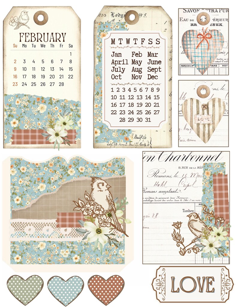 One Page Wonders: Hello February, Journal, DIY, Tags, Journal Cards ...